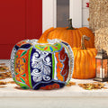 13' Talavera Style Ceramic Pumpkin