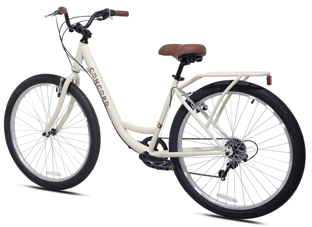 27.5" Concord Laguna Comfort Bicycle, 27.5" Wheels, Fits Adult Riders 5'4"-6'2", Unisex, Cream