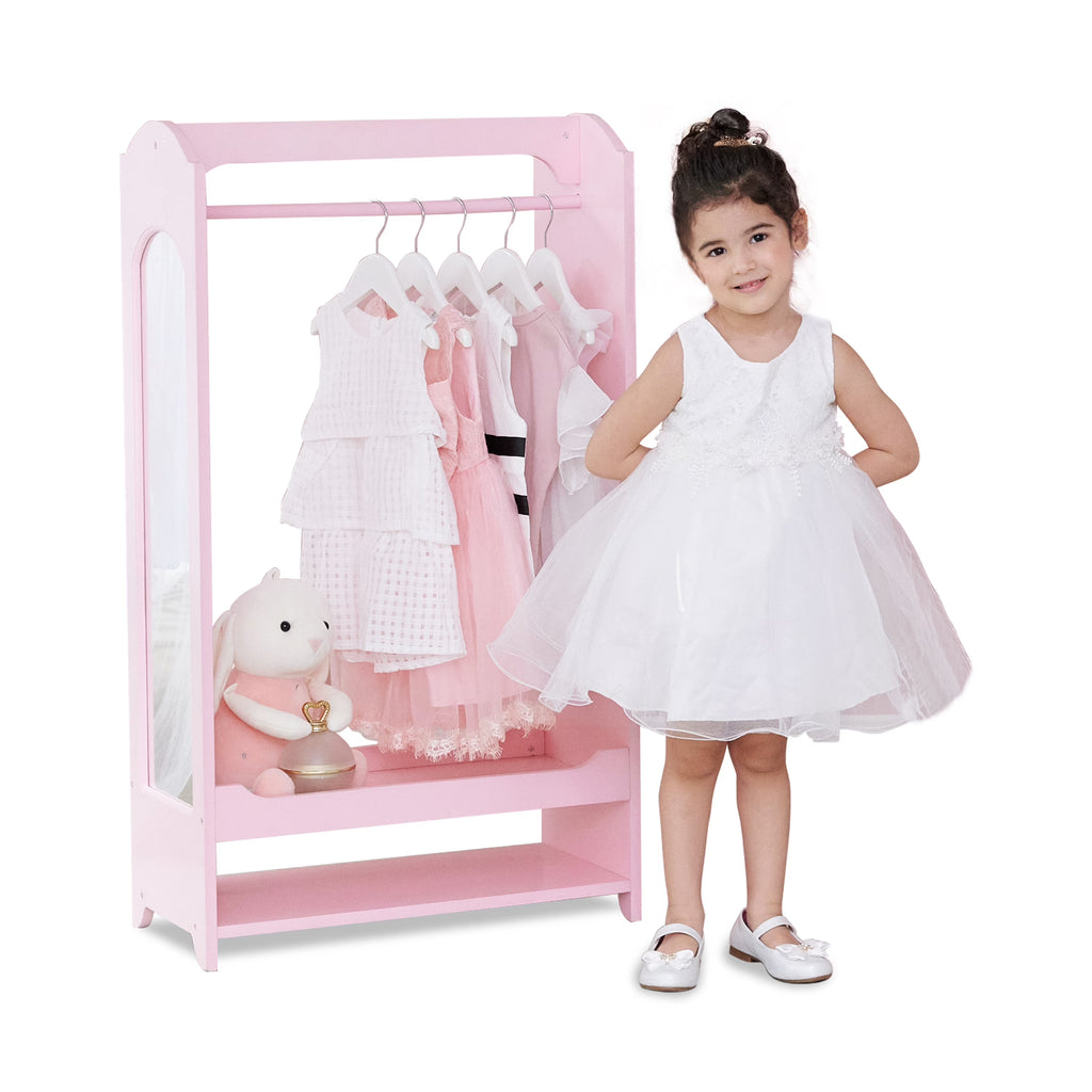 Fantasy Fields Little Princess Bella Wooden Open Armoire, Pink