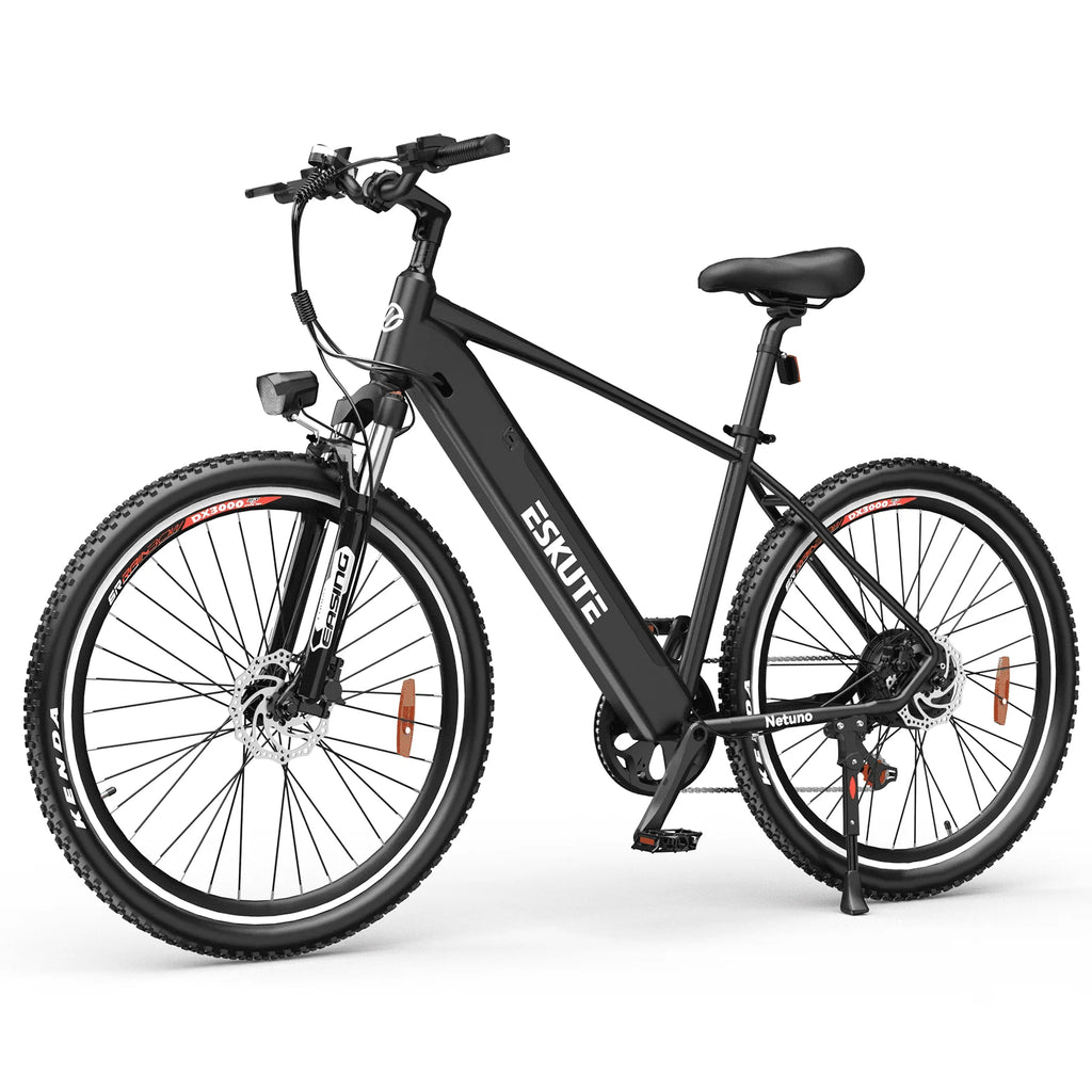 ESKUTE Netuno 27.5" Electric Bike, 48V 500W Bafang Motor, 48V 15Ah Removable Battery, Shimano 7 Speed Gears, Hydraulic Front Suspension and Disc Brakes