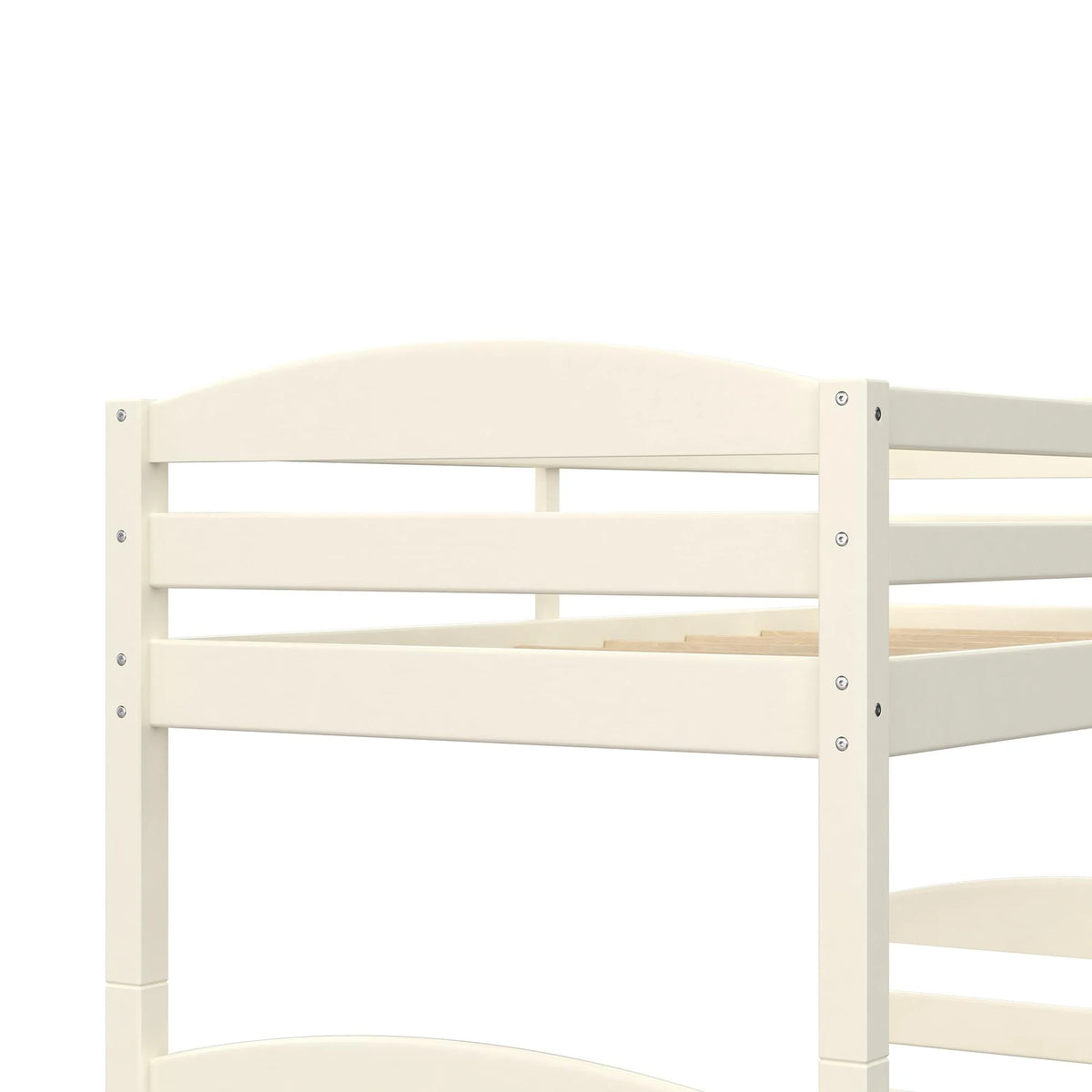 Better Homes & Gardens Leighton Solid Wood Twin-over-Twin Convertible Bunk Bed, Vanilla