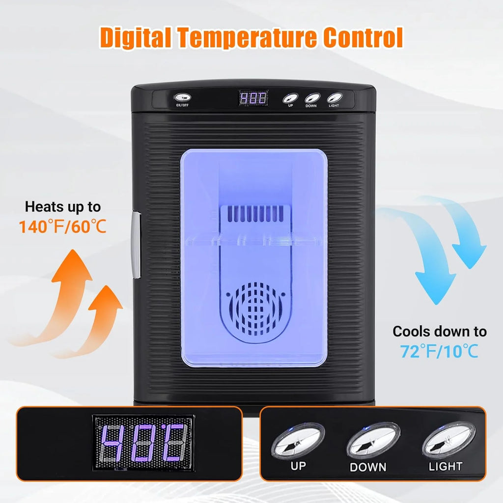 25 L Laboratory Incubator, Portable Reptile Science Laboratory Incubator, Digital Temperature Controlled 10��C-60��C (72��F to 140��F), Reptile Egg Incubator with AC&DC Power for Small Reptiles White