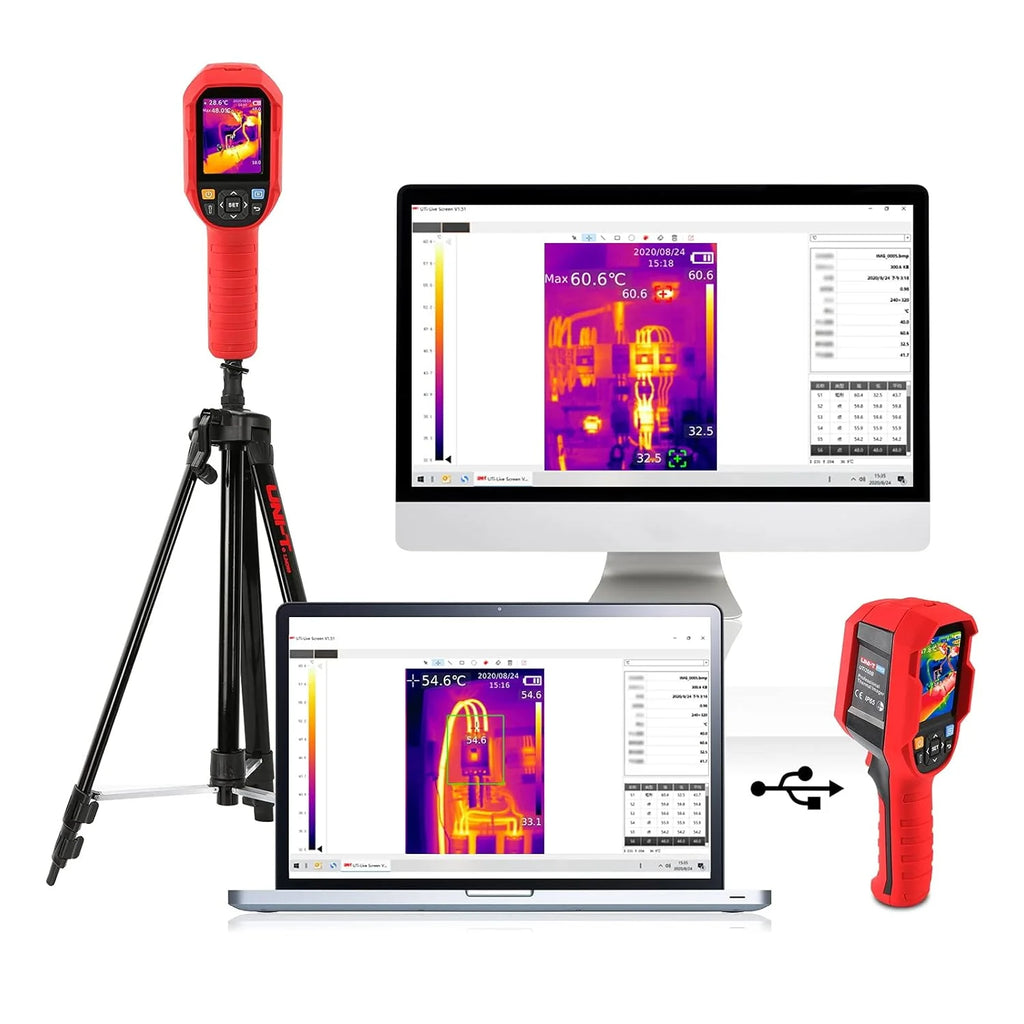UNI-T UTI120S Thermal Imaging Camera 120x90 IR Resolution 10800 Pixels -20~400�� 2 Meter Drop Durability IP54 Rechargeable 16GB MicroSD