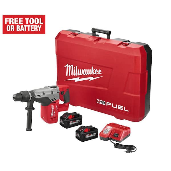 M18 FUEL 18V Lithium-Ion Brushless Cordless 1-9/16 in. SDS-Max Rotary Hammer Kit w/ Two 8.0Ah Batteries & Hard Case