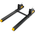 BENTISM Pallet Forks, 4000 lbs Clamp on Tractor Bucket Forks, 60" Total Length Heavy Duty Pallet Forks with Adjustable Stabilizer Bar