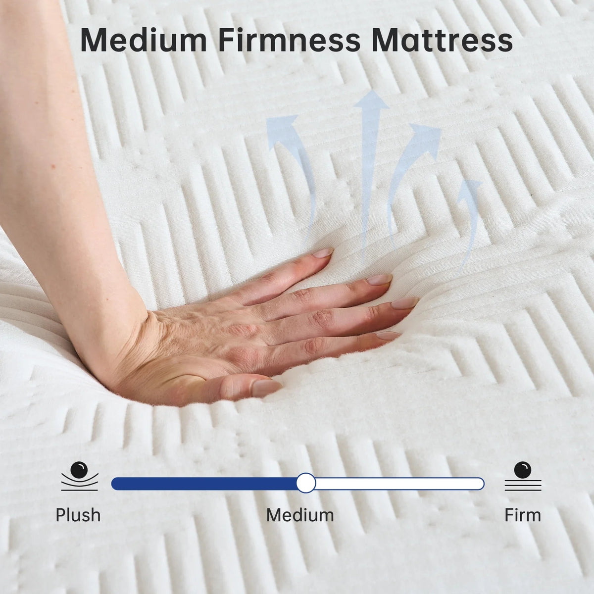 BabyQueen Twin Size Mattress 6" Medium Firm Gel Memory Foam Twin Mattress for Pressure Relief, Bed in a Box, Breathable Cooling Layers, Certified Safe Materials