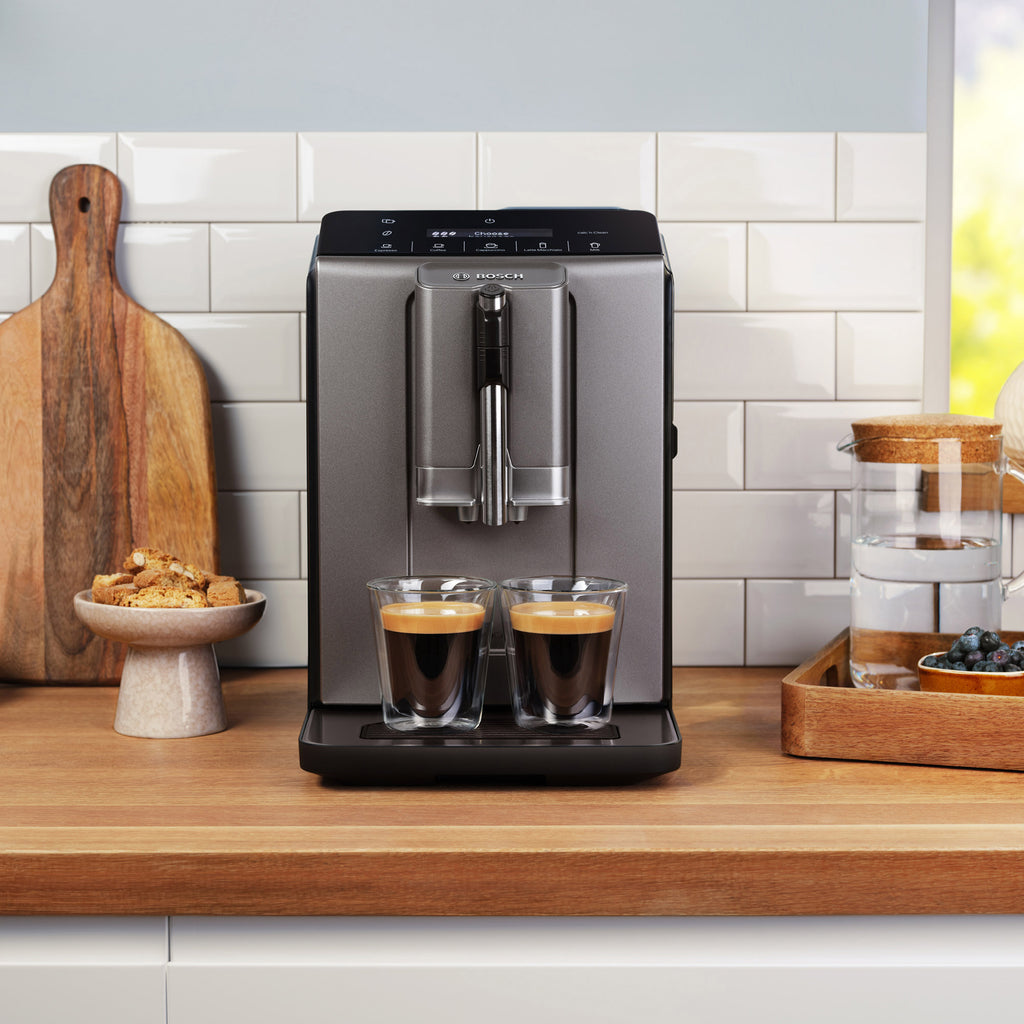Bosch 300 Series Fully Automatic Espresso and Coffee Machine, Dark Silver