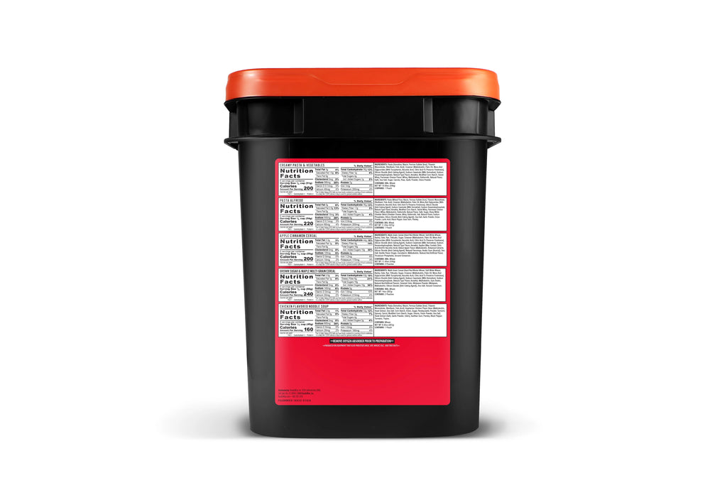 ReadyWise PREP STORAGE MEAL for BACKPACKING and CAMPING, 100 Serving Emergency Food Supply Bucket
