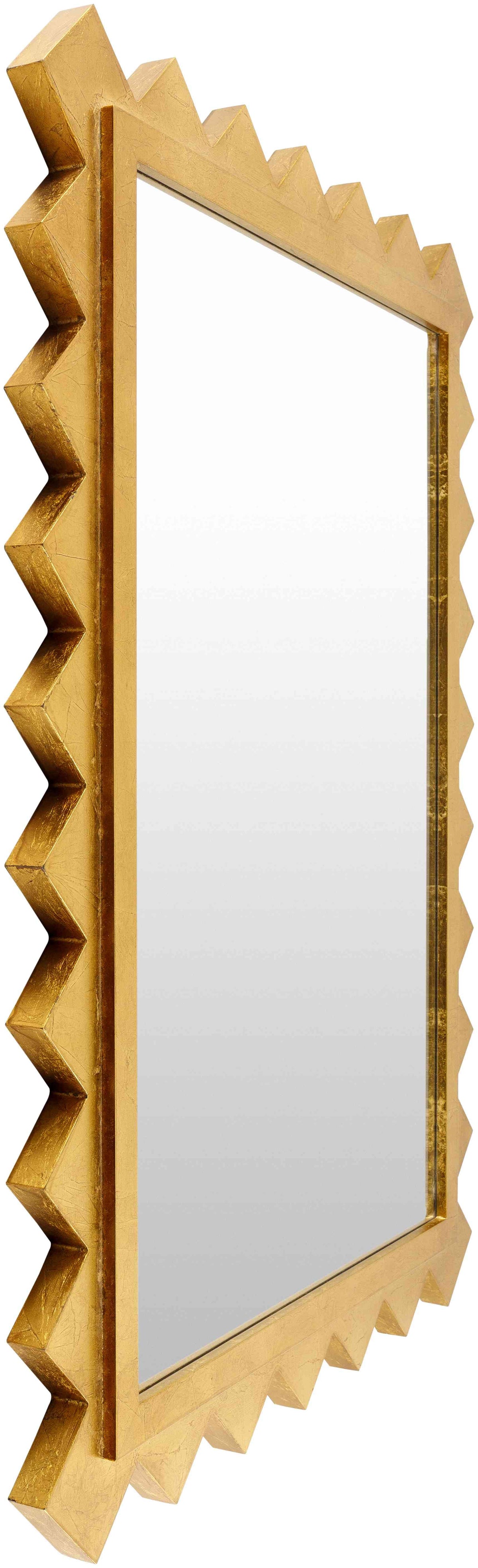 Mark&Day Wall Mirror, Houtdorp Traditional Gold Rectangle Vanity Mirrors for Bedroom Living Room Bathroom and Entryway Home Decor, Mounted Gilded Wood Frame Mirror for Walls (35"H x 25"W)