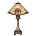 Blythe Hand-Cut Stained Glass Table Lamp Ruby