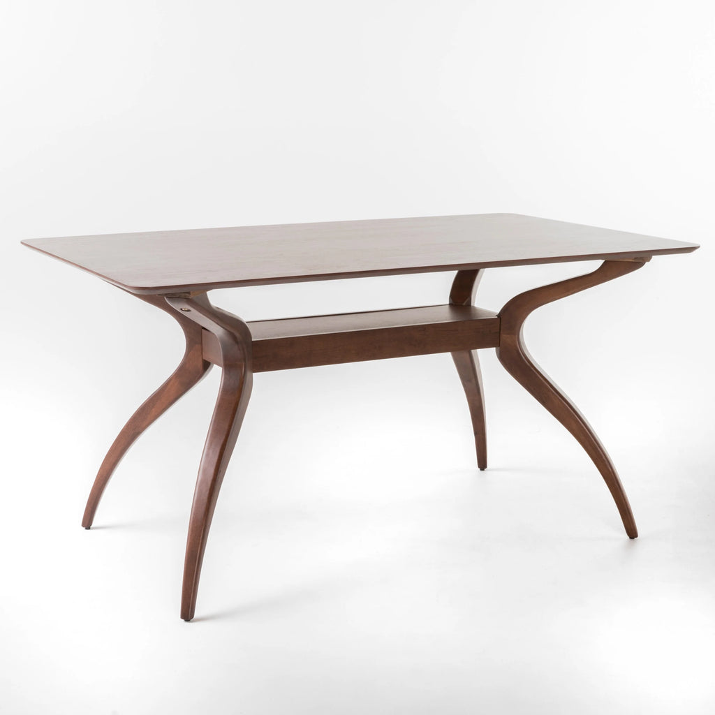 Noble House Branson Walnut Wood 5-Piece Dining Set