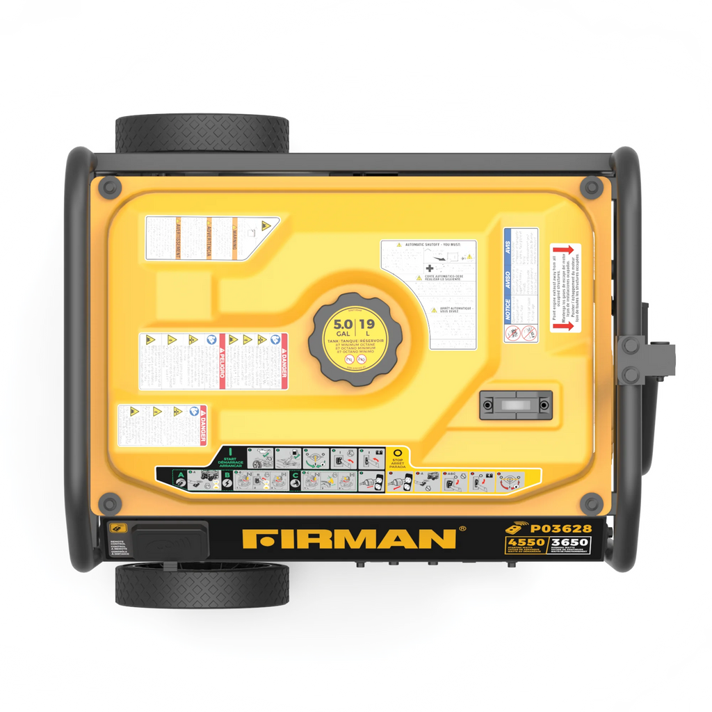 FIRMAN P03628 4550/3650 Watt Portable Gas Generator, Remote start & CO Alert