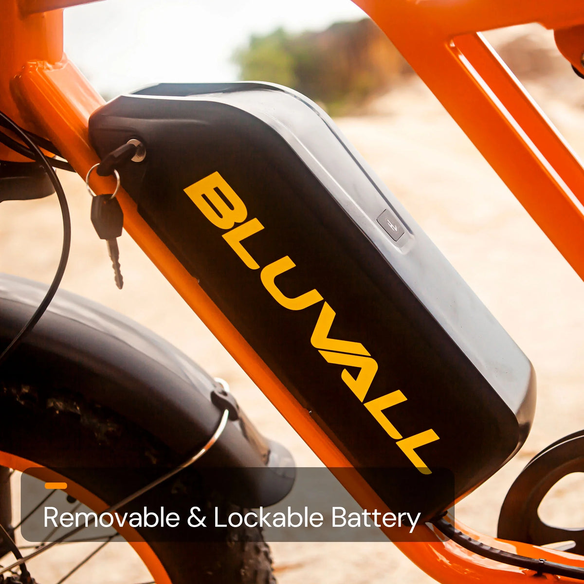 Bluvall Electric Bike, Peak 1500W 35MPH 20" Fat Tire E-Mountain Bikes, 52V 20Ah Ebike for Adults, Full Suspension Hydraulic Brakes UL2849 - Orange