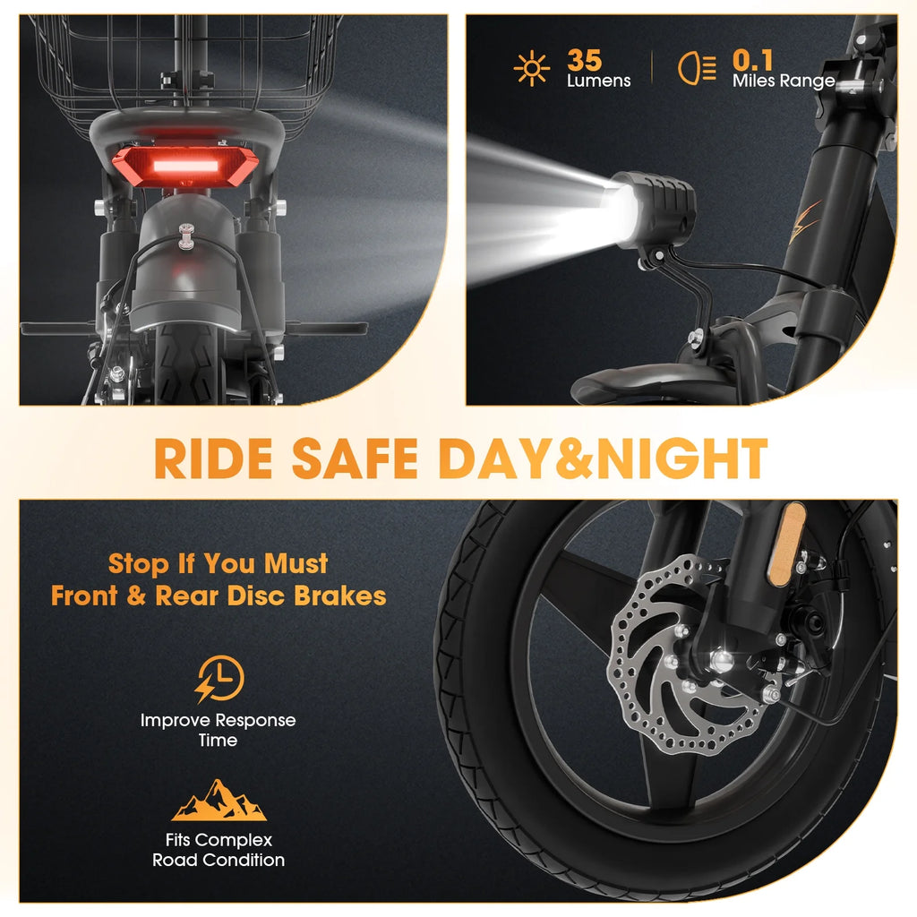 Skeri Electric Scooter with Seat for Adult and Basket, 14 Inch Tire Electric Scooter with Dual Shock Absorbers, 350W Motor with 25-Mile Range, Speed Up to 20 MPH (Gen 2.0)