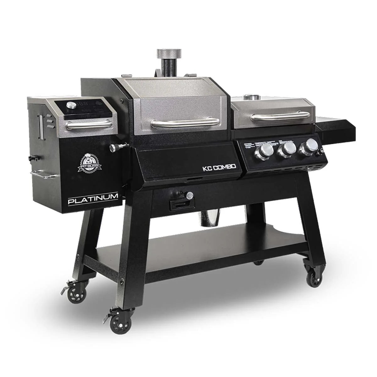 Boss Platinum KC Combo, Wi-Fi? and Bluetooth? Wood Pellet and Gas Grill
