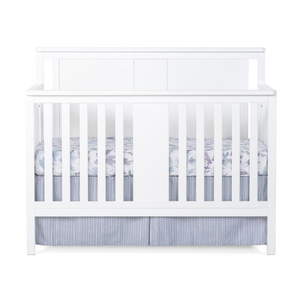 Child Craft Quincy 4-in-1 Convertible Crib. Baby Crib Converts to Day Bed. Toddler Bed and Full Size Bed. 3 Adjustable Mattress Positions. Non-Toxic. Baby Safe Finish (Matte White)