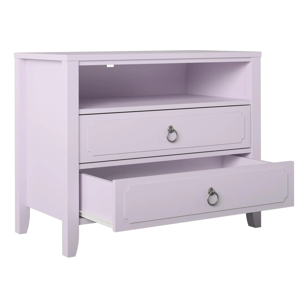 Her Majesty 2 Drawer Nightstand, Mustard Yellow