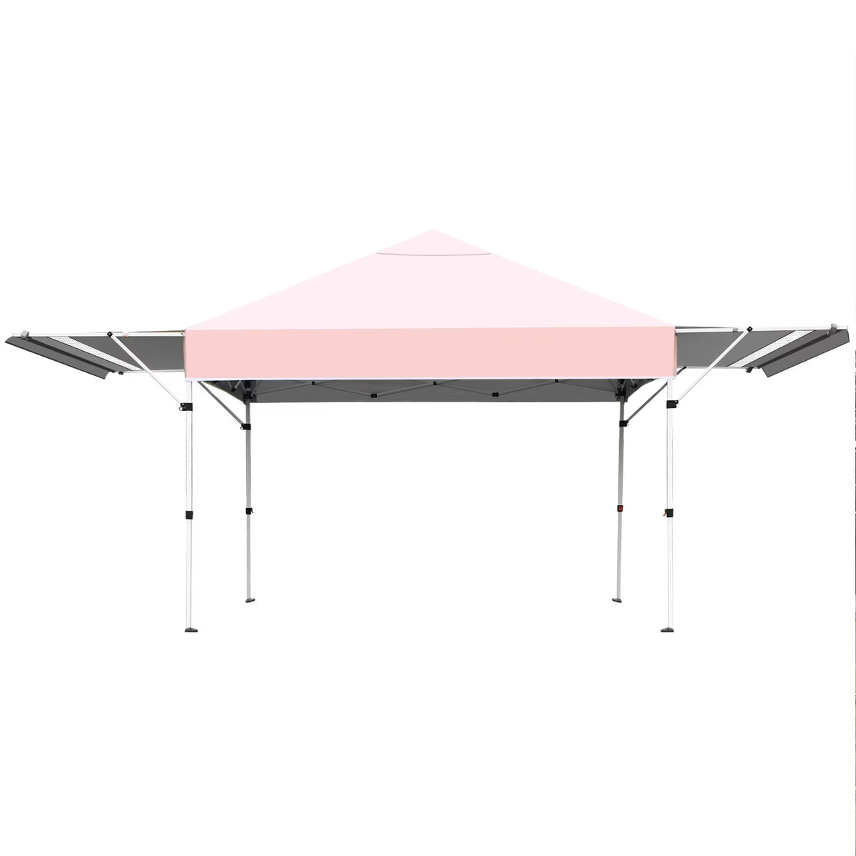 Patiojoy 10x17ft Pop up Canopy  3 Height Adjustment Folding Tent with Roller Bag White
