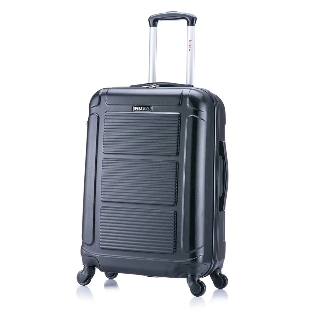InUSA Pilot 3-Piece Hardside Luggage Sets with Spinner Wheels, Handle, Trolley, (20"/24"/28"), Blue
