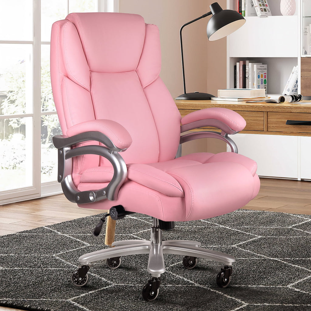 Waleaf Heavy Duty Big and Tall Office Chair 500lbs with Adjustable Lumbar Support,High Back Office Chair for Adults