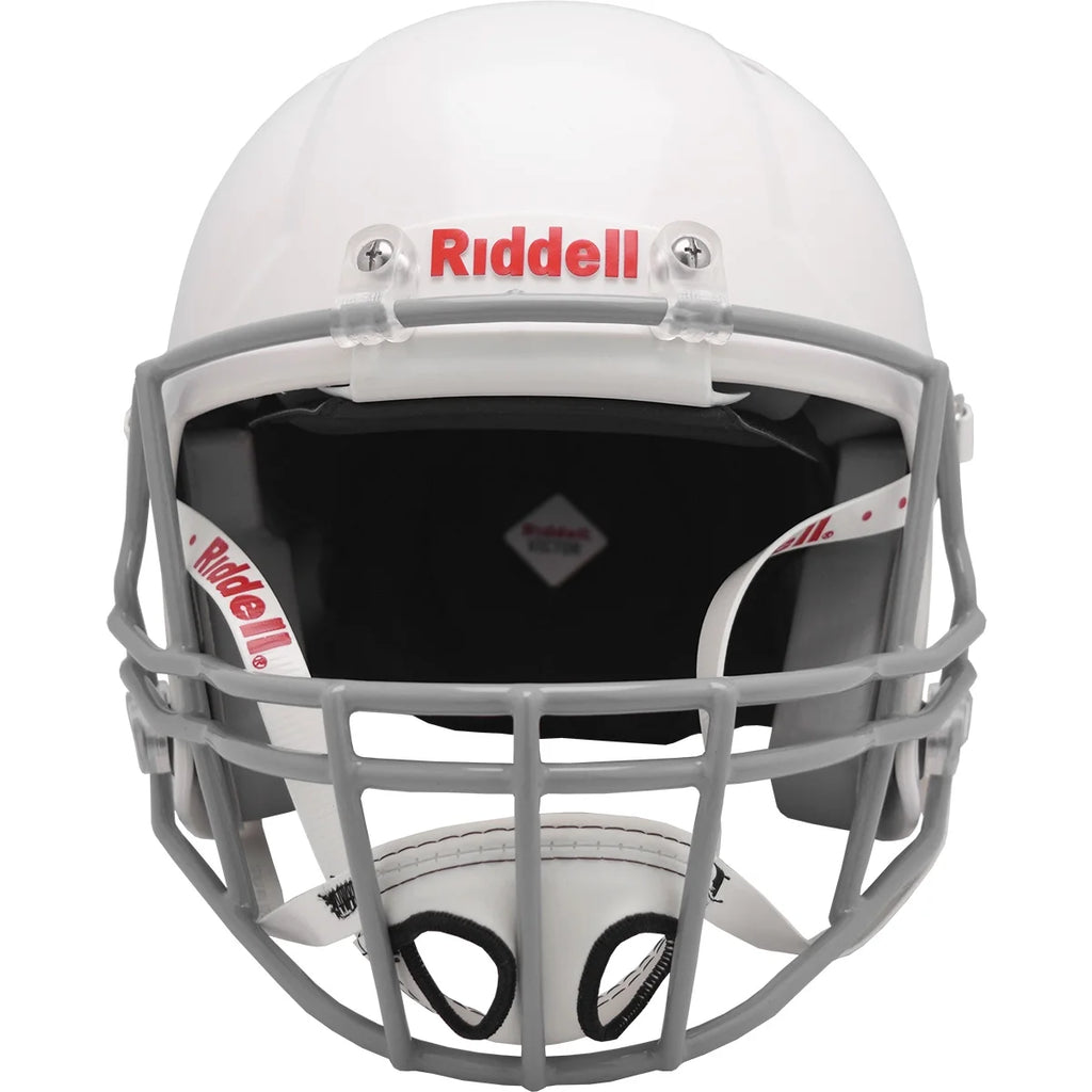 Riddell Speed Platform Youth Football Helmet, White/Gray, Large