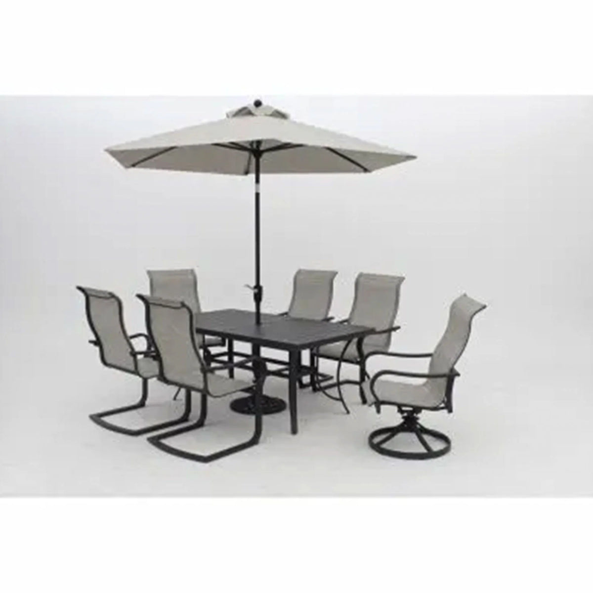 Four Seasons Courtyard Palermo Market Patio Umbrella with Push Button Tilt