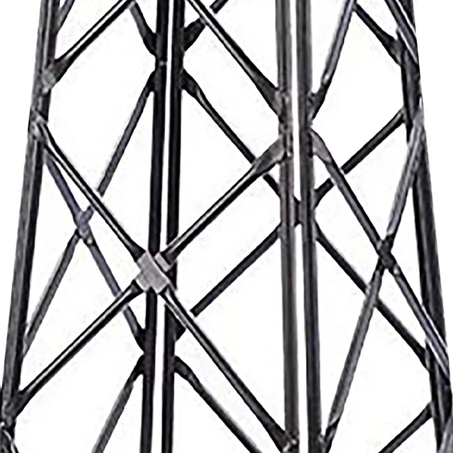 Achla Designs Lattice Obelisk Garden Trellis, 67 Inch Tall, Graphite Powder Coat Finish
