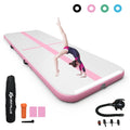 Goplus 10FT Air Track Inflatable Gymnastics Tumbling Mat w/ Pump Pink
