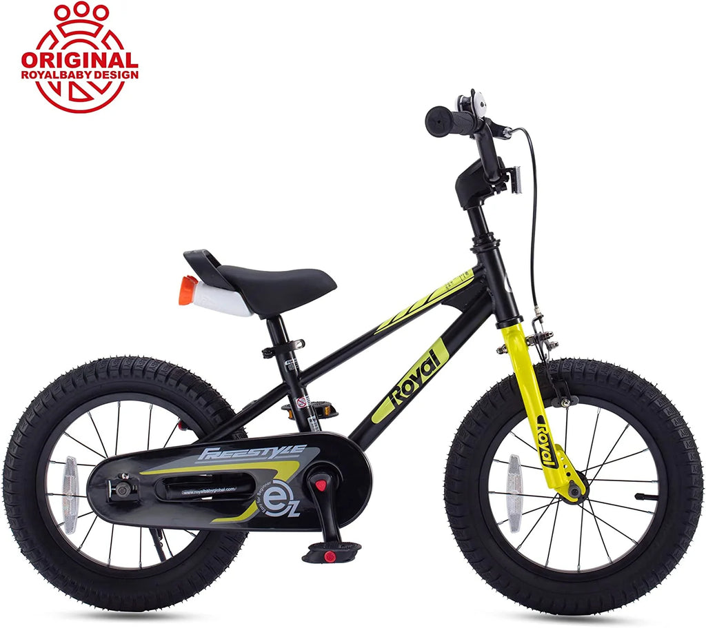 RoyalBaby EZ Kids Bike 16 inch Adjustable Seat Balance & Pedal Bicycle Blue