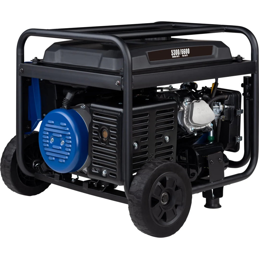 Westinghouse 6600 Peak Watt Electric Start Portable Gas Powered Generator with CO Sensor and Wheel Kit