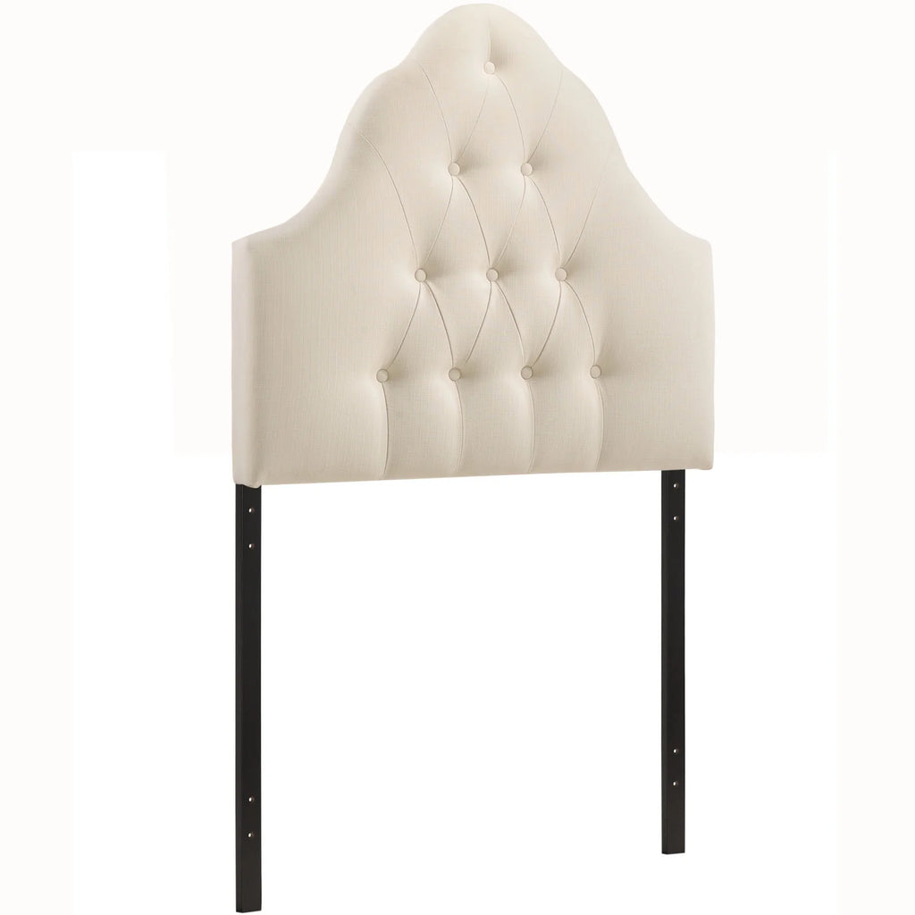 Modway Sovereign Queen Upholstered Fabric Headboard in Beige