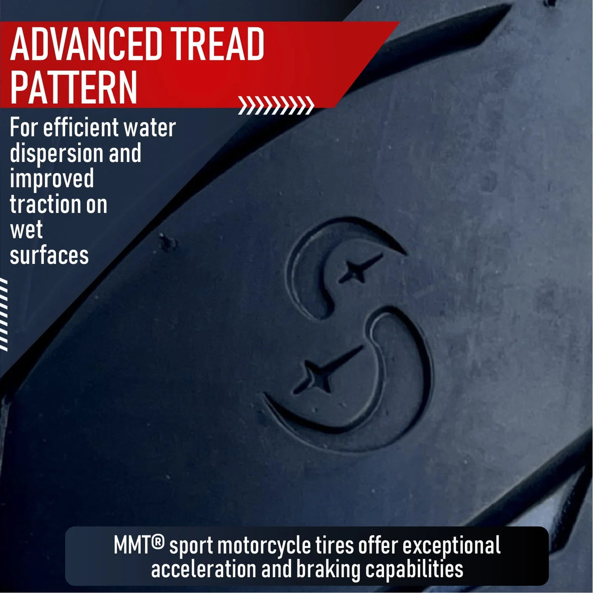 190/55-17 & 120/70-17 MMT® Motorcycle Tire SET 190/55ZR17 + 120/70-17 (DOT 2123)