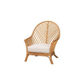 bali & pari Lisabon Bohemian Light Honey Rattan Arm Chair
