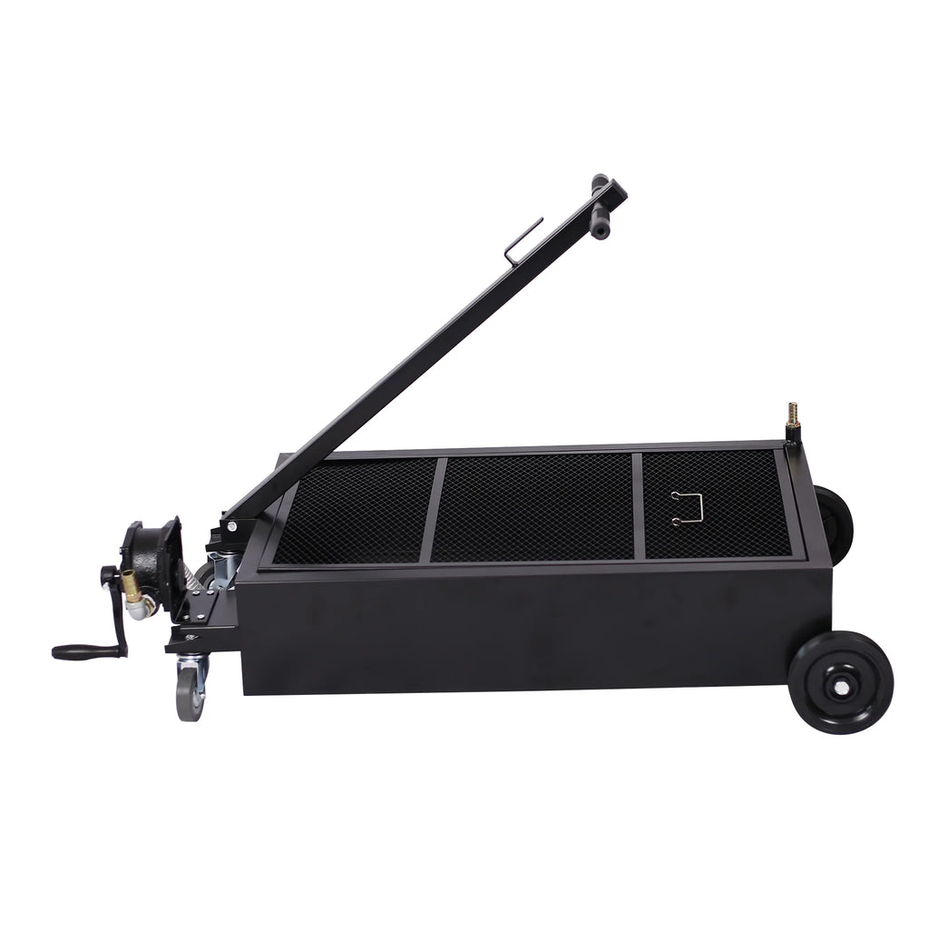 CLEARANCE! 20-Gallon Low-Profile Oil Drain with Pump Truck Oil Drain Pan Dolly