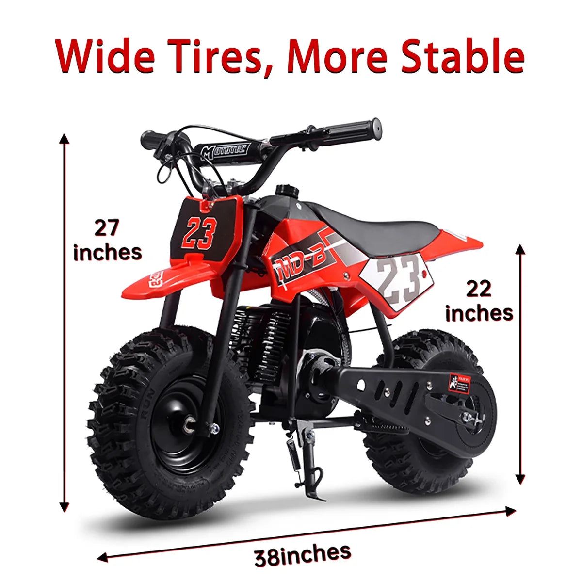 TOXOZERS Dirt Bike for Kids,Gas-Powered Mini Pit Bike with 13 Inch Knobby Tires,25 MPH,Rear Disc Brake,Supports up to 175 lbs,Begin-ner Off Road Motorcycle for Boys Girls,Blue
