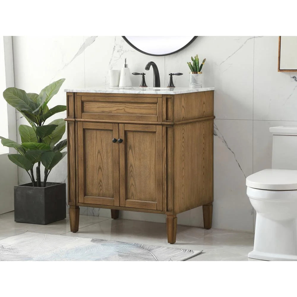 Elegant Kitchen and Bath 30 inch Single bathroom vanity in Grey