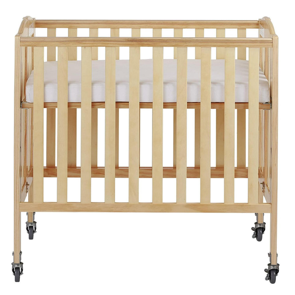 Dream On Me Birch 3-in-1 Folding Portable Mini Crib. Natural