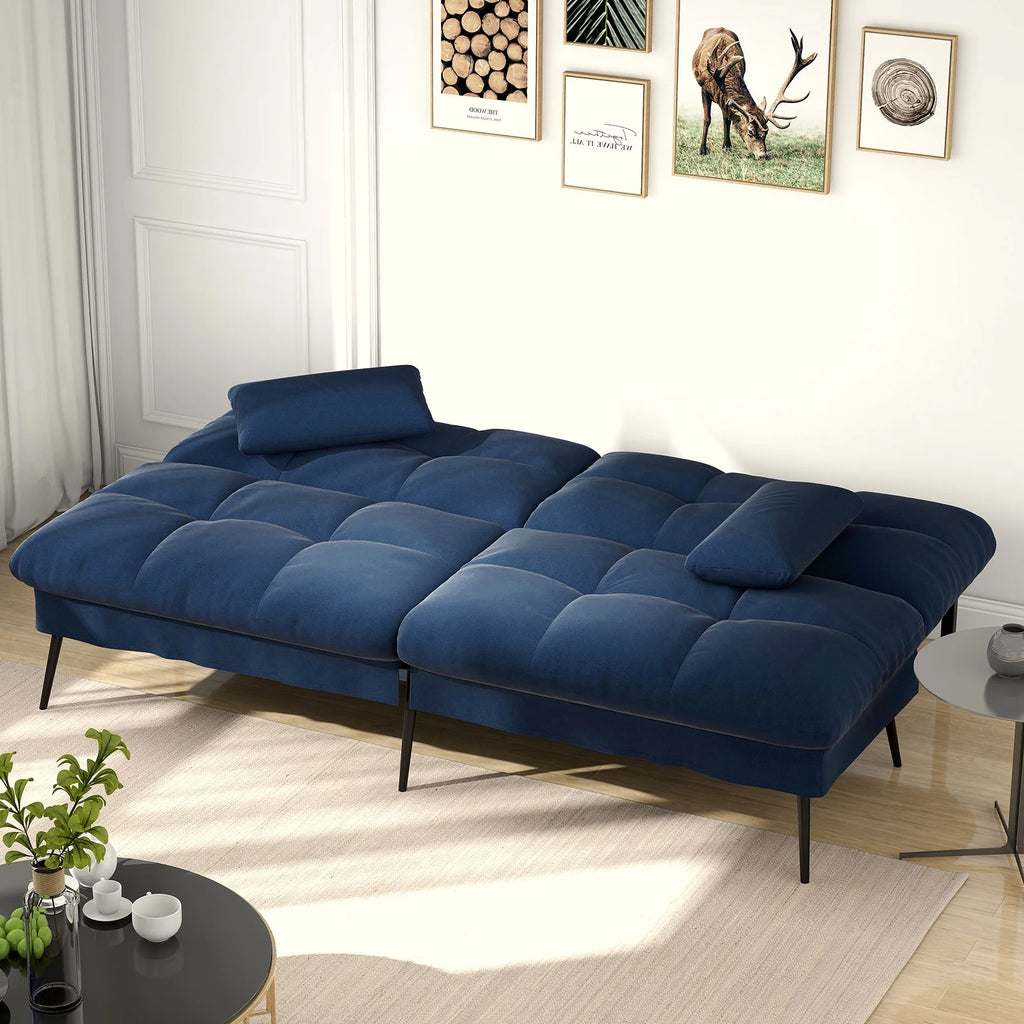 COMHOMA Cloud Comfort Convertible Futon Sofa Bed, Gray