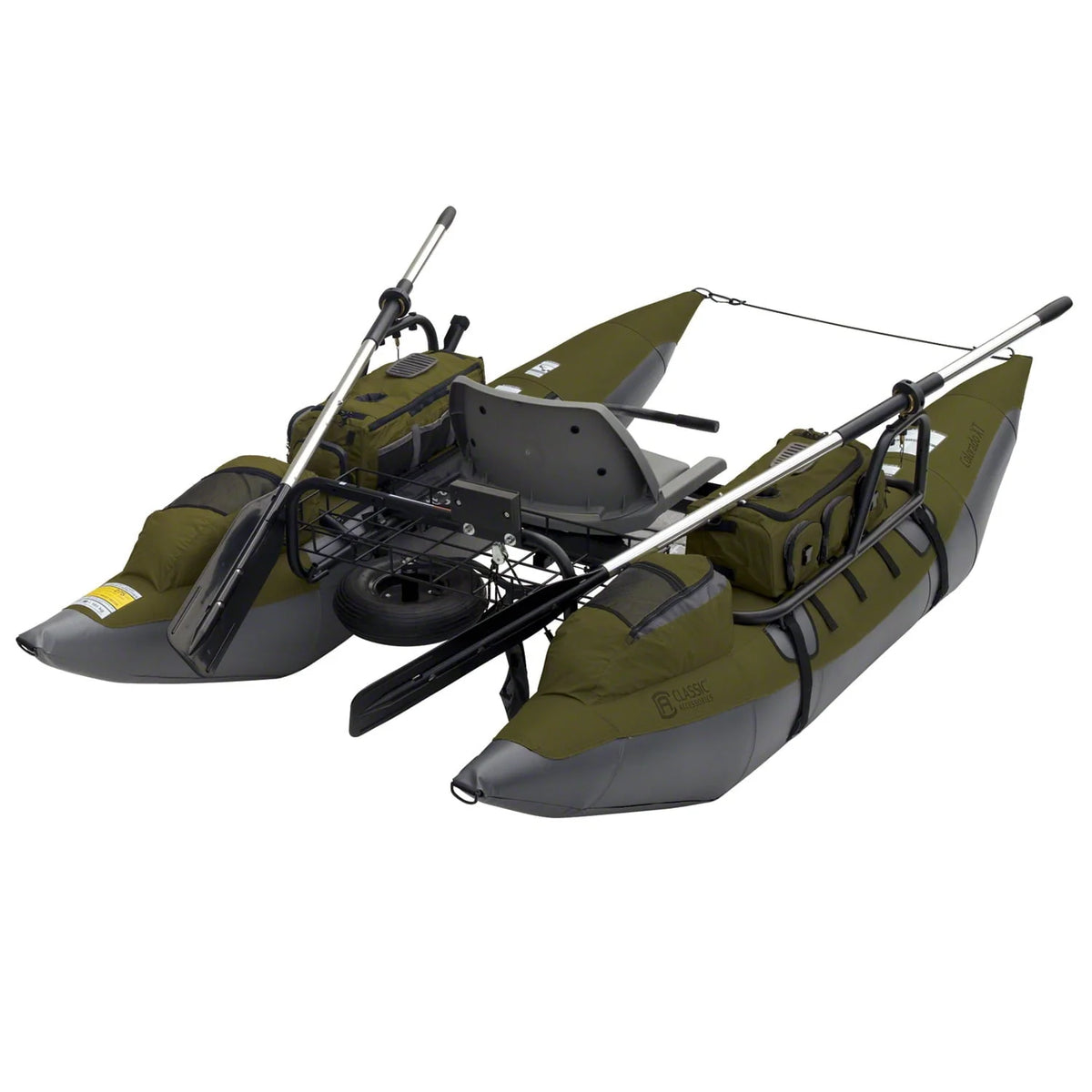 Classic Accessories Colorado XT Pontoon Fishing Boat, Pumpkin/Grey