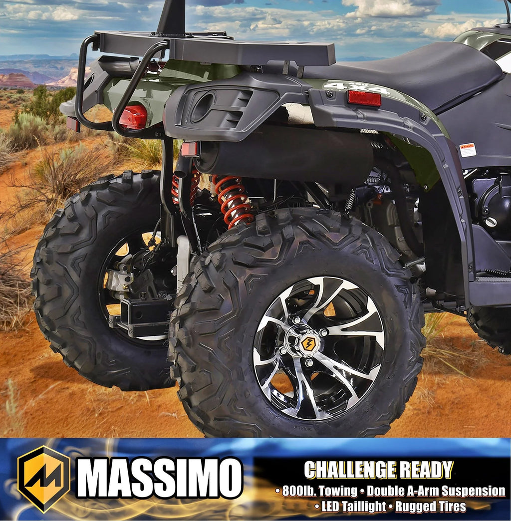Massimo MSA450F Adult ATV Quad 352cc 25 HP 4 Stroke 4-Wheeler - Sand