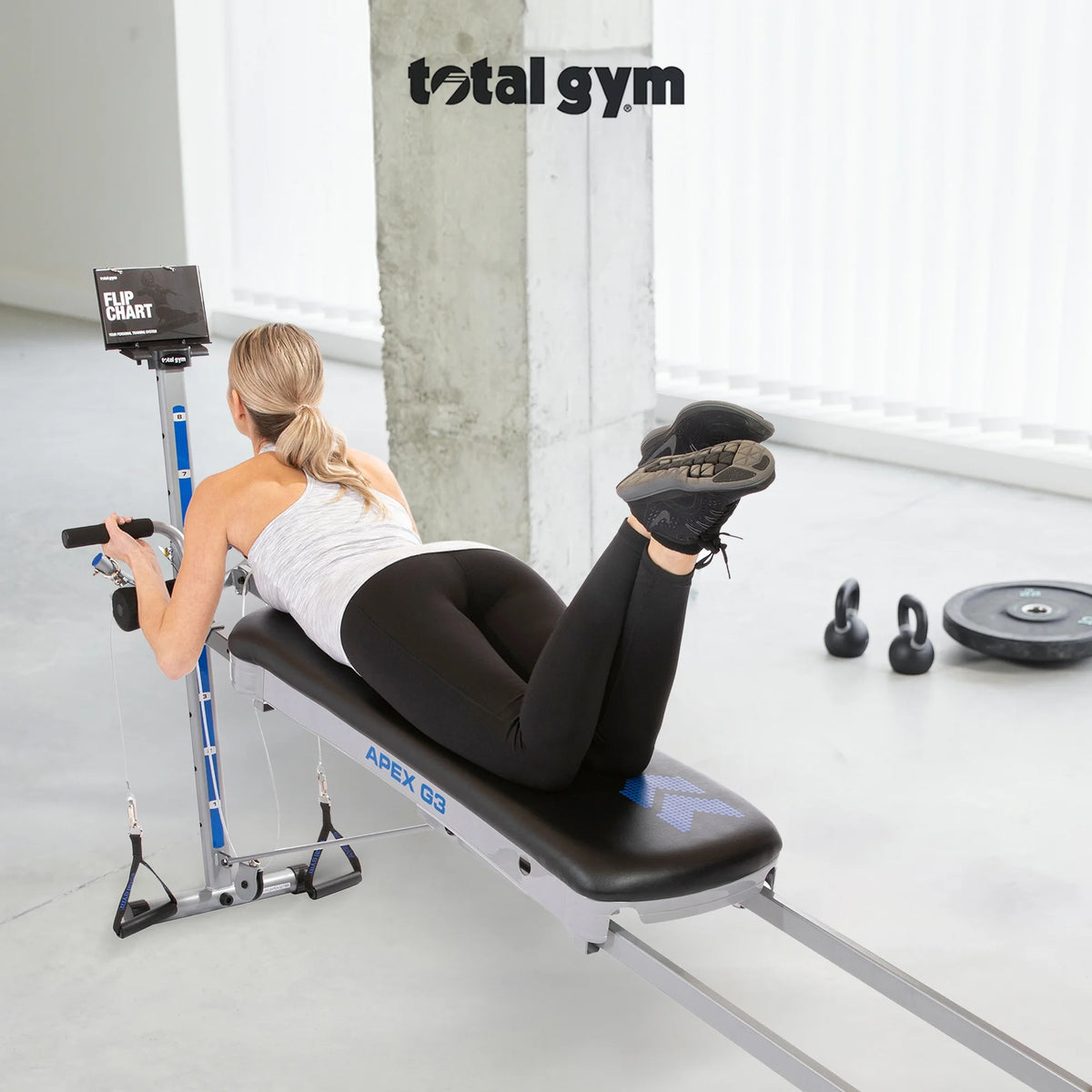 Total Gym APEX G5 Home Fitness Incline Weight Trainer Equipment w/ 10 Resistance Levels