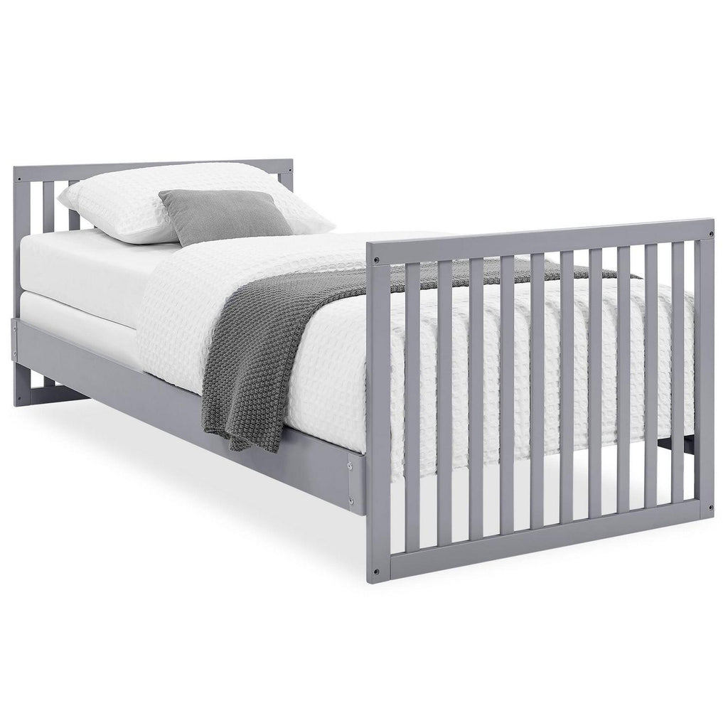 Delta Children Essex Convertible Mini Baby Crib with 2.75-Inch Mattress. Grey w/Natural