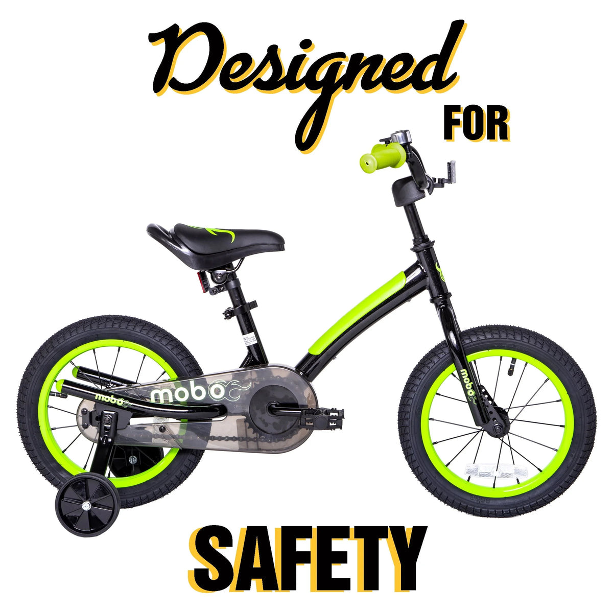 Mobo First Boy's 14" Kids Bike, Ages 3-5 Years Old, Red