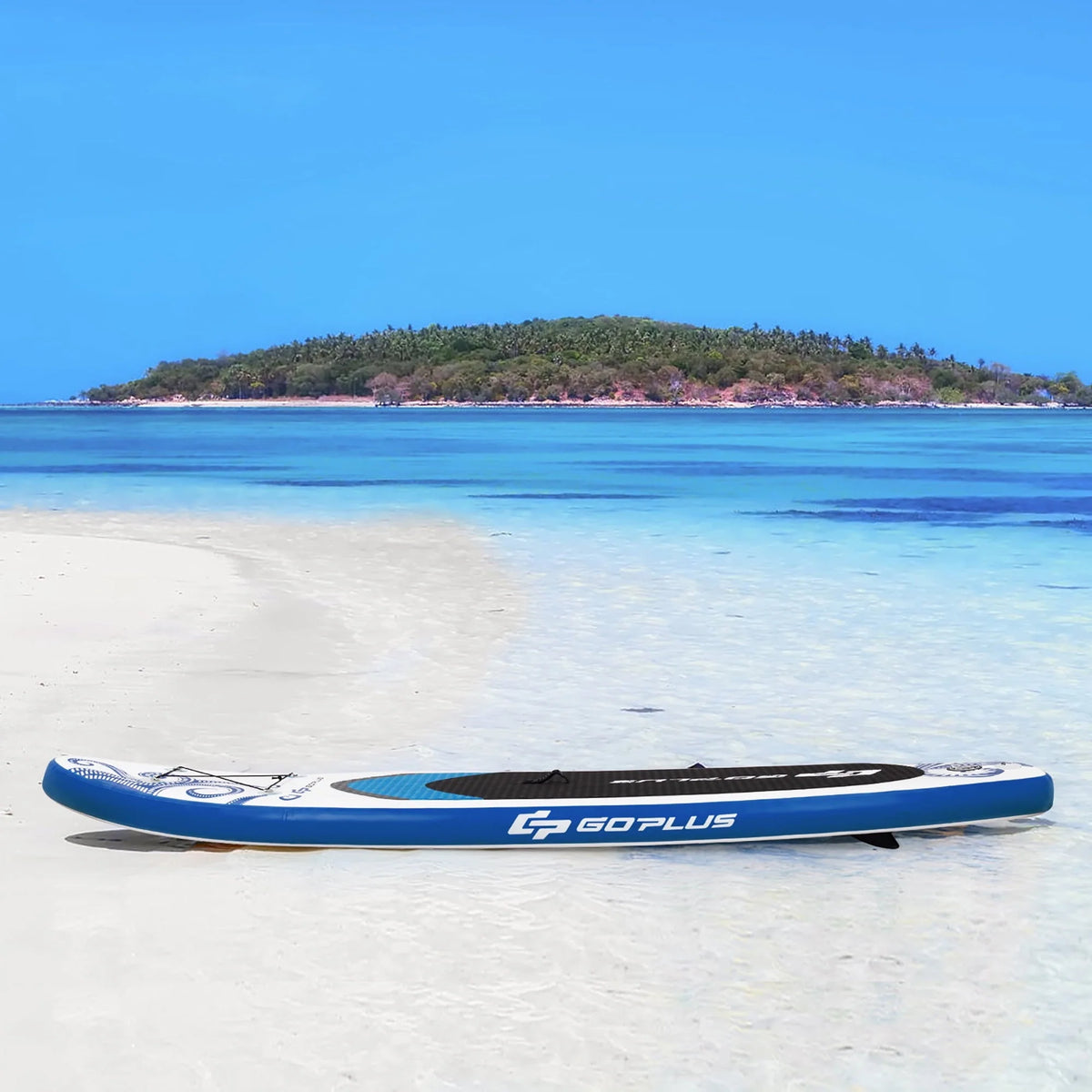 Goplus 10.5’ Inflatable Stand Up Paddle Board 6" Thick SUP W/Carrying Bag Aluminum Paddle