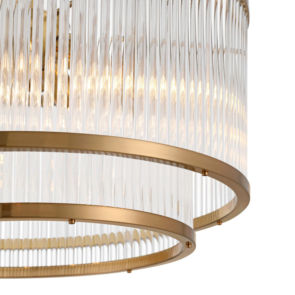 Possini Euro Design Warren 16 1/4" Modern Semi Flush-Mount Ceiling Light Fixture Kitchen Foyer Drum 5-Light Bronze Finish Crystal