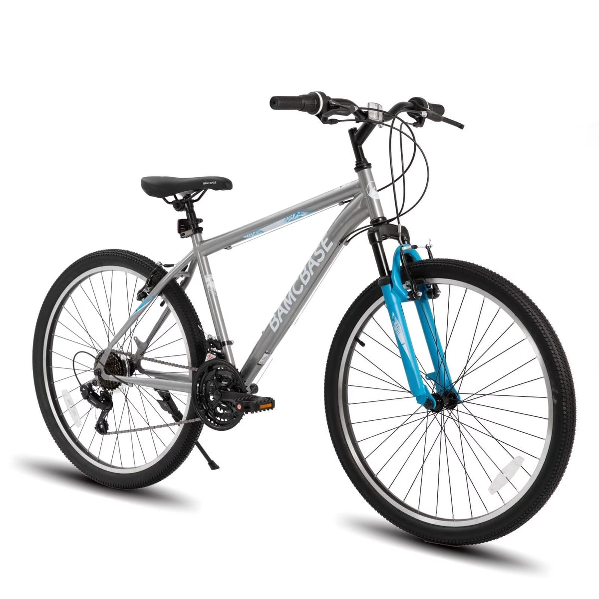 Hiland 26 27.5 29 Inch Mountain Bike, Mens Womens MTB with 21 Speeds, High-Tensile Steel Frame, V Brake, Hardtail Bicycle for Adults