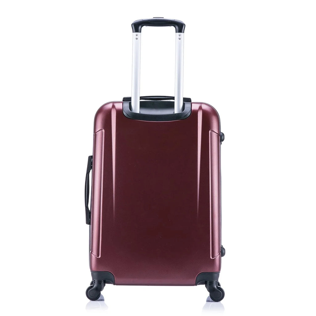 InUSA Pilot 3-Piece Hardside Luggage Sets with Spinner Wheels, Handle, Trolley, (20"/24"/28"), Blue