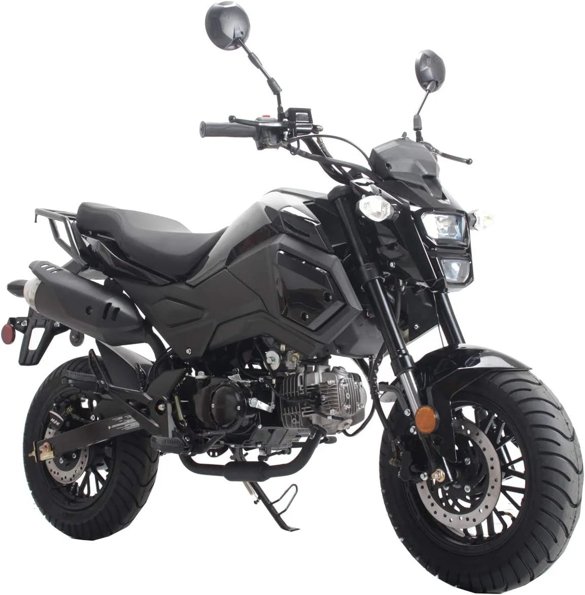 HHH Upgraded New 125cc Motorcycle Bike VADER 125 HELLCAT Dual Sports 125cc Motorcycle Bike Youth Adults Gas Motorcycle Big Headlights ( RED )