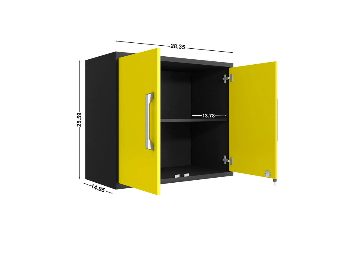 Eiffel Floating Garage Cabinet  (Set of 2)