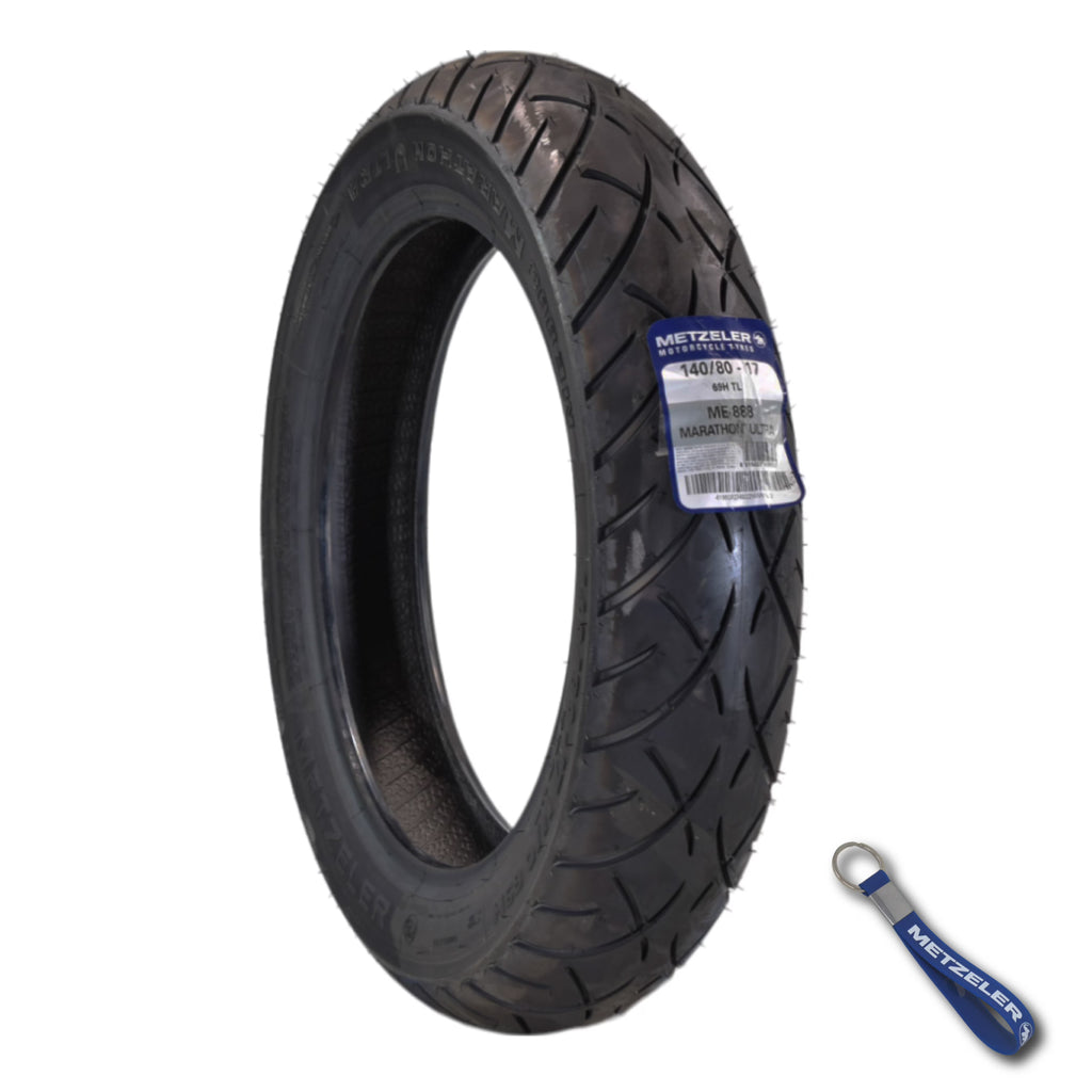 Metzeler ME 888 Marathon Ultra Front 140/80-17 69H Motorcycle Tire with Keychain
